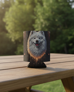 Samoyed America 250 Can Cooler | Patriotic Dog Gift | Independence Day Drink Holder | America 250 Party Accessory