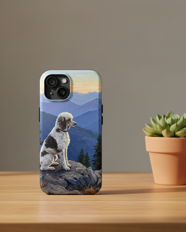 Acrylic Poodle - Mountain Overlook | Tough Phone Case