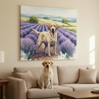 Labrador Art Canvas Print | Watercolor Labrador Painting | Dog Lover Gift | Pet Portrait Wall Art | Stretched Canvas Home Decor