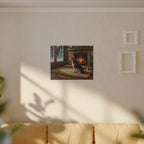 Beagle Acrylic canvas print by Tritan, sofa wall