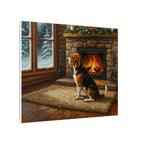 Beagle Acrylic canvas print by Tritan, side