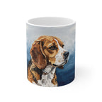 Beagle Acrylic ceramic mug by Tritan, front