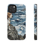 Beagle Acrylic tough phone case by Tritan, front and side