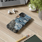 Beagle Acrylic tough phone case by Tritan, on a desk