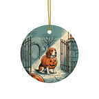 Beagle Halloween Poster ceramic ornament by Tritan, front