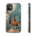 Beagle Halloween tough phone case by Tritan, front and side