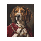 Beagle Kings & Queens canvas print by Tritan, front