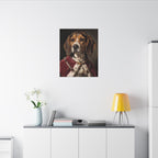 Beagle Kings & Queens canvas print by Tritan, desk wall