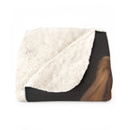 Beagle Kings & Queens sherpa blanket by Tritan, folded