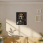 Beagle Medieval Knight canvas print by Tritan, sofa wall