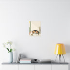 Beagle Nursery Storybook canvas print by Tritan, desk wall