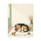 Beagle Nursery Storybook canvas print by Tritan, front