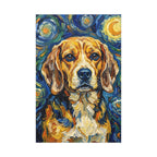 Beagle Post-Impressionist canvas print by Tritan, front