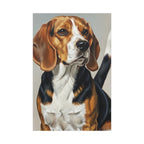 Beagle Oil Portrait canvas print by Tritan, front