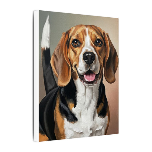 Gallery-wrapped canvas side profile showing the 0.75 inch depth