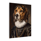 Beagle Renaissance Royal canvas print by Tritan, side