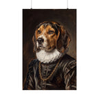 Beagle Renaissance Royal matte poster print by Tritan, front
