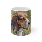 Beagle Watercolor ceramic mug by Tritan, front