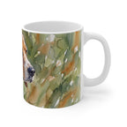 Beagle Watercolor ceramic mug by Tritan, right handle