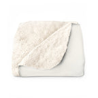 Beagle Watercolor sherpa blanket by Tritan, folded