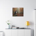 Bernese Mountain Dog Acrylic canvas print by Tritan, desk wall