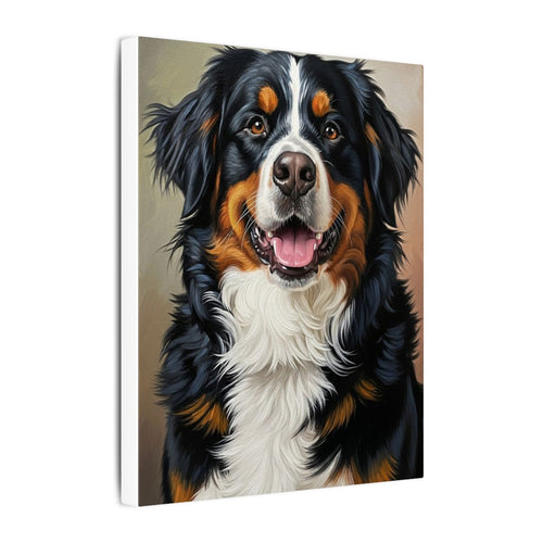 Gallery-wrapped canvas side profile showing the 0.75 inch depth