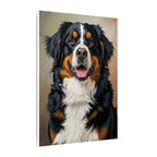 Bernese Mountain Dog Canvas Art, Oil Portrait Wall Decor, Bernese Dog Gift for Owners, Pet Lover Stretched Print