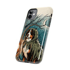 Bernese Mountain Dog Halloween tough phone case by Tritan, side