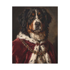 Bernese Mountain Dog Kings & Queens canvas print by Tritan, front