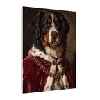 Bernese Mountain Dog Kings & Queens canvas print by Tritan, side