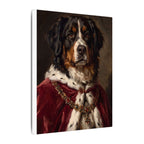Bernese Mountain Dog Kings & Queens Royal Portrait Canvas Wall Art, Regal Dog Painting, Bernese Mountain Dog Lover Gift, Stretched Canvas