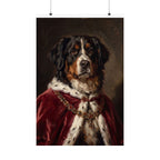 Bernese Mountain Dog Kings & Queens matte poster print by Tritan, front