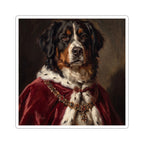 Bernese Mountain Dog Kings & Queens vinyl sticker by Tritan, front