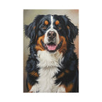Bernese Mountain Dog Oil Portrait canvas print by Tritan, front