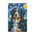 Bernese Mountain Dog Post-Impressionist canvas print by Tritan, front