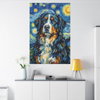 Bernese Mountain Dog Post-Impressionist canvas print by Tritan, desk wall