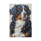 Bernese Mountain Dog Oil Portrait canvas print by Tritan, front