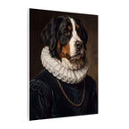 Bernese Mountain Dog Renaissance Royal canvas print by Tritan, side