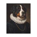 Bernese Mountain Dog Renaissance Royal canvas print by Tritan, front