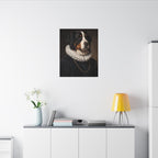Bernese Mountain Dog Renaissance Royal canvas print by Tritan, desk wall