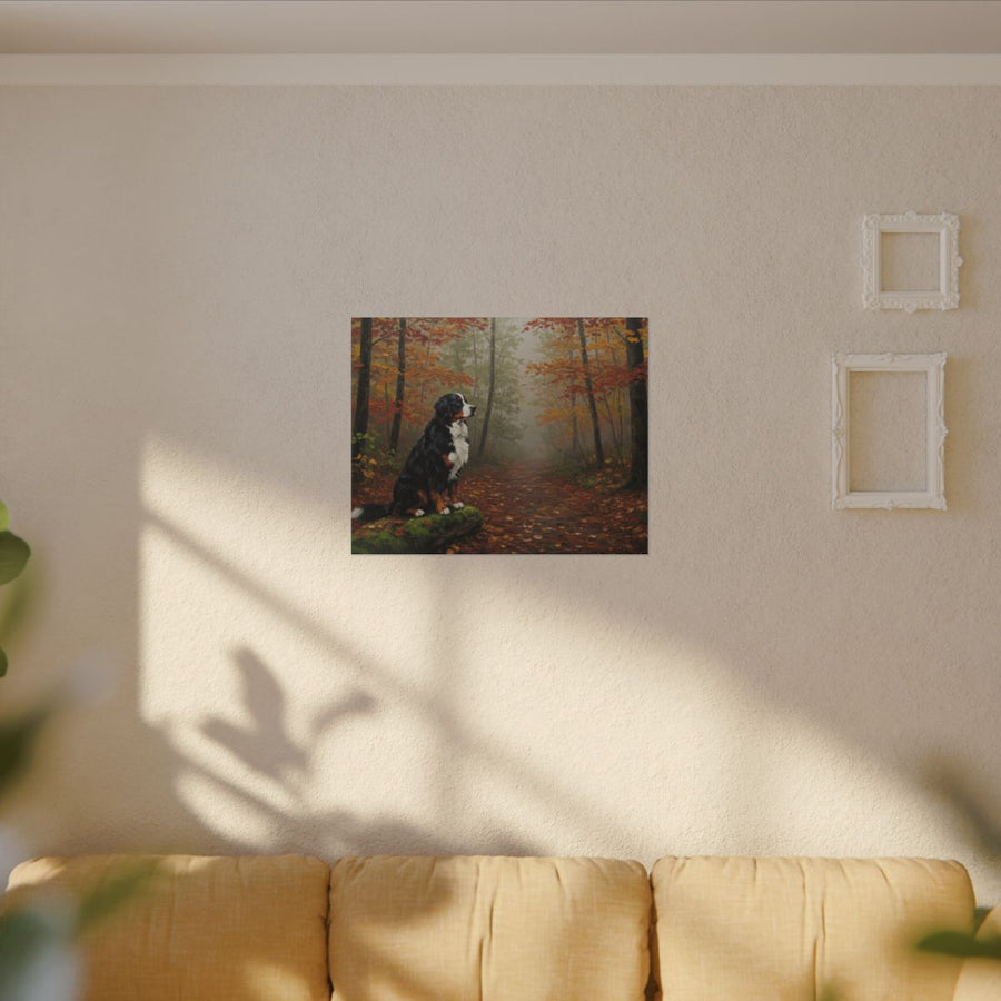 Bernese Mountain Dog Wall Art | Stretched Canvas Print | Dog Lover Gift | Pet Portrait | Acrylic Painting Style Decor
