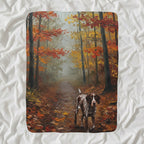 German Shorthaired Pointer Acrylic sherpa blanket by Tritan, angled view