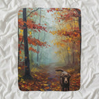 Labrador Retriever Acrylic sherpa blanket by Tritan, angled view