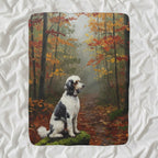 Poodle Acrylic sherpa blanket by Tritan, angled view