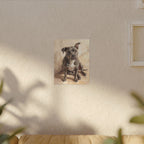 Blue Staffy | Painted Portrait Canvas
