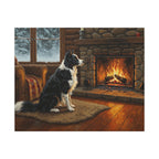 Border Collie Acrylic canvas print by Tritan, front