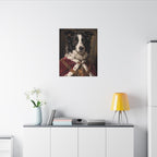 Border Collie Kings & Queens canvas print by Tritan, desk wall