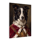 Border Collie Kings & Queens canvas print by Tritan, side