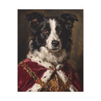 Border Collie Kings & Queens canvas print by Tritan, front