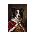 Border Collie Kings & Queens matte poster print by Tritan, front